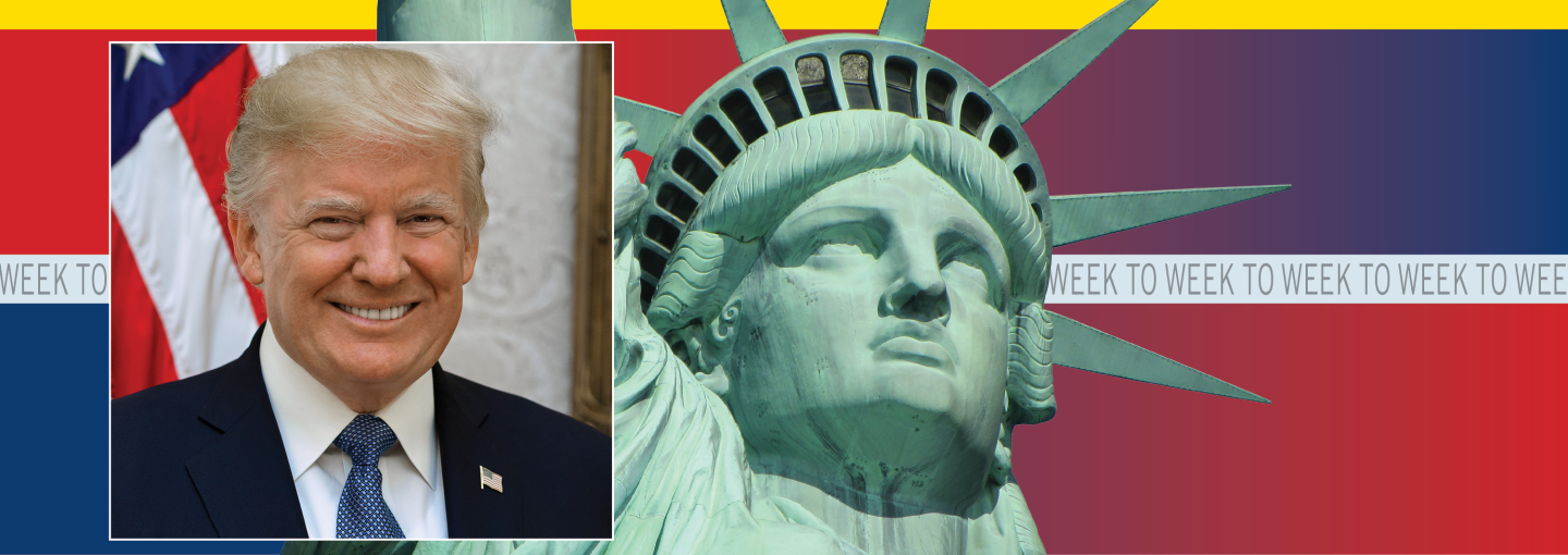 Week to Week Politics Roundtable: New Era in Washington Image - Statue of Liberty, Donald Trump