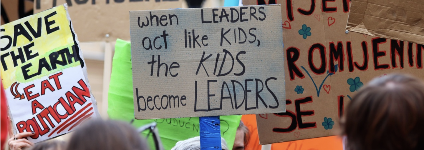 Image - signs at climate demonstration